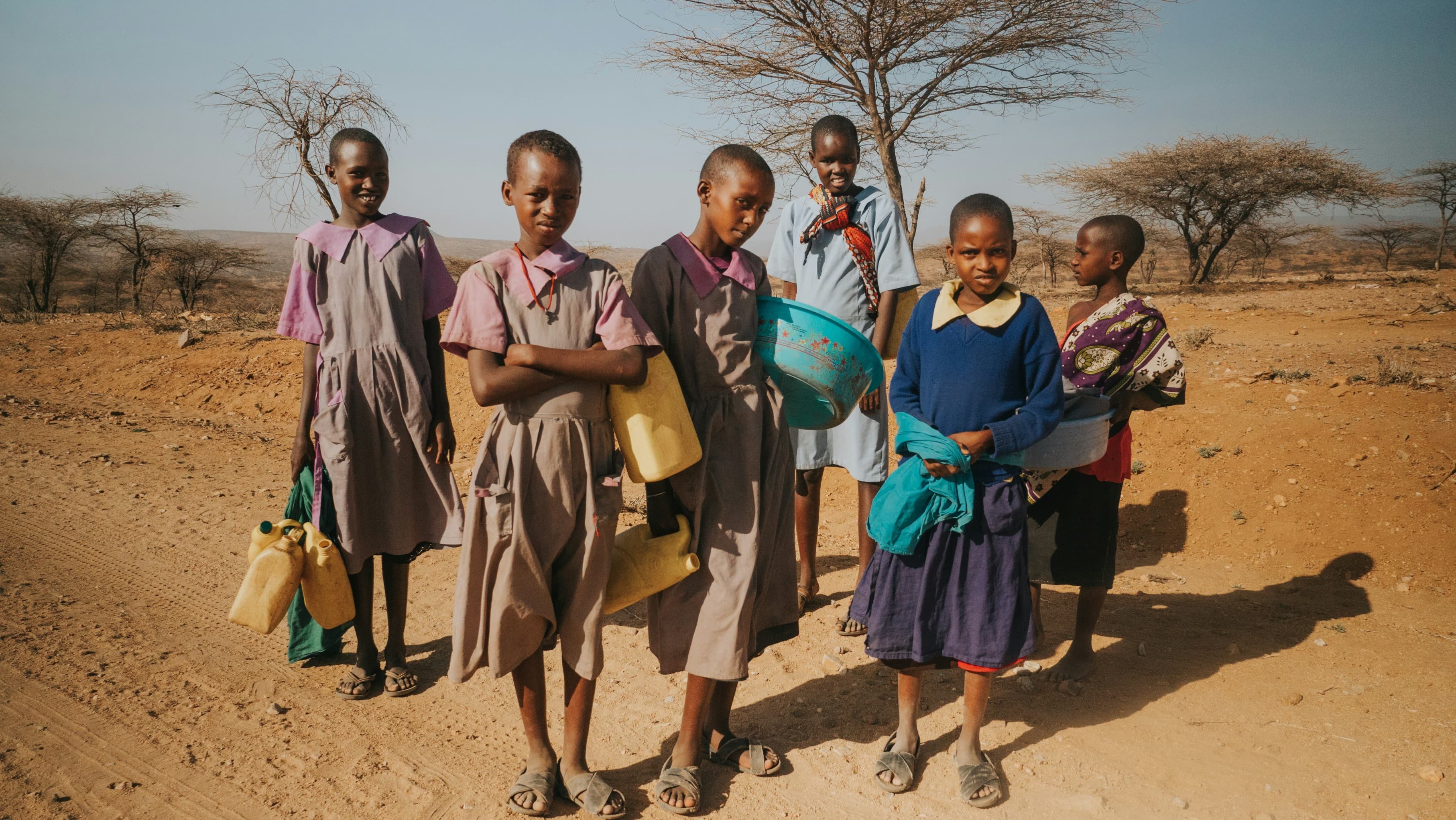 Students in a Kenyan school environment